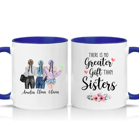 Personalised Mug – White + Colour Two‑Tone Gift UK
