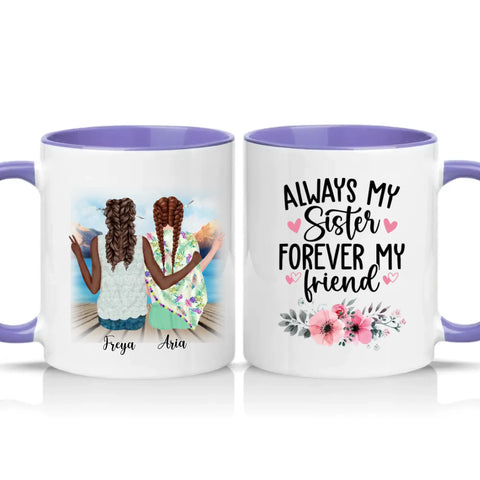 Bohemian Girls Personalised Mug – Custom Boho Style Gift UK