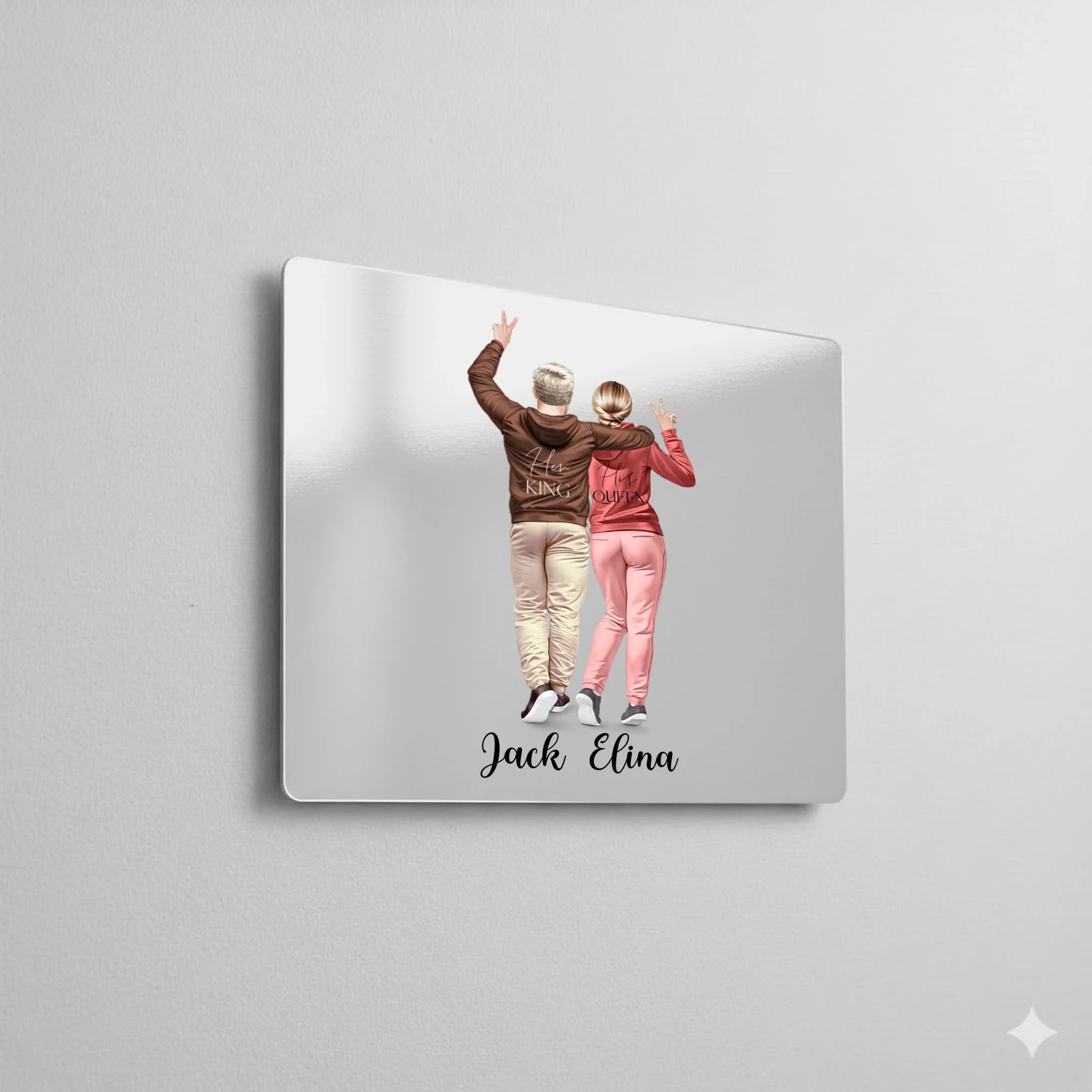 Gloss silver aluminium dye sublimation panel with reflective finish