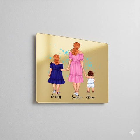 Gloss gold aluminium dye sublimation panel with metallic shine