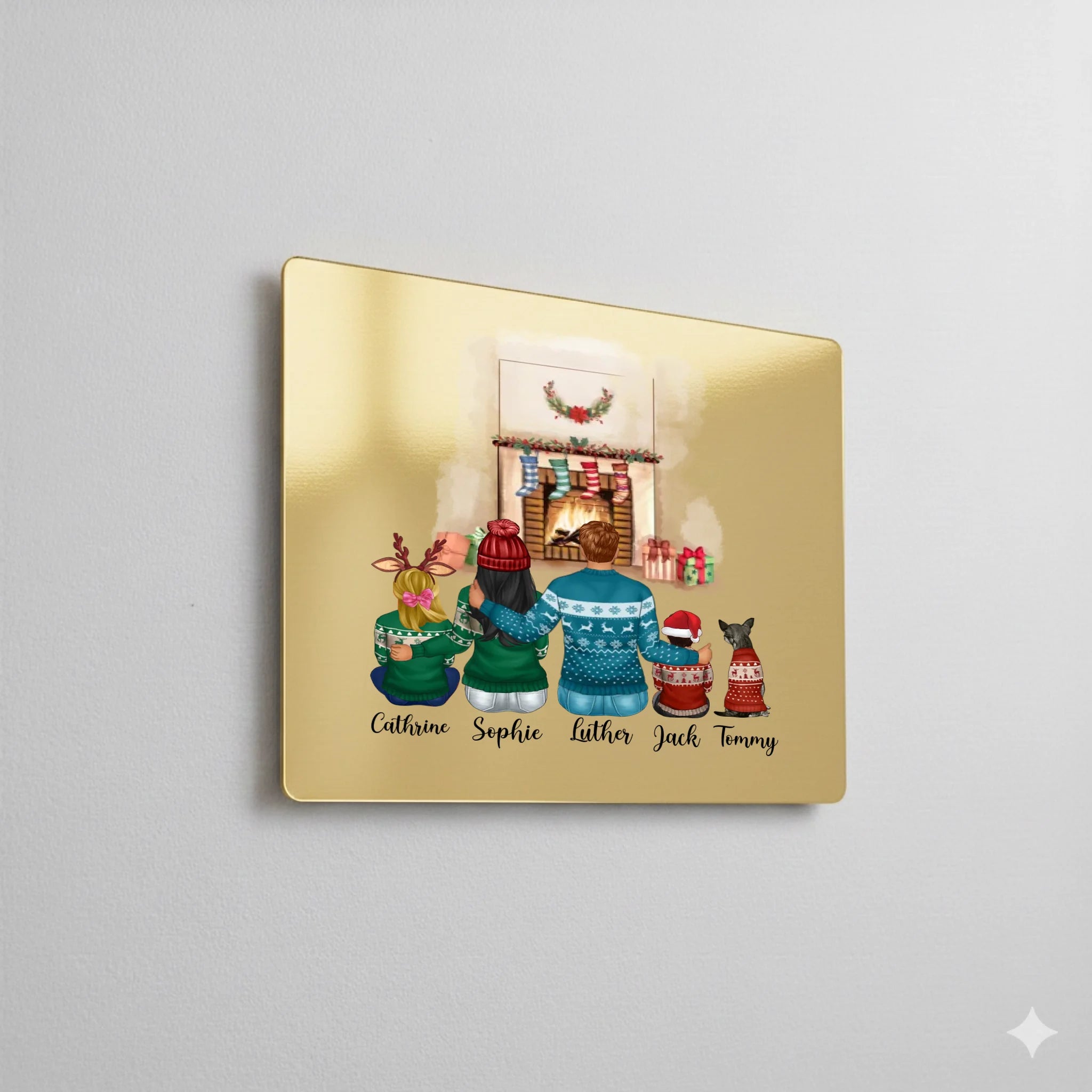 Gloss gold aluminium dye sublimation panel with metallic shine