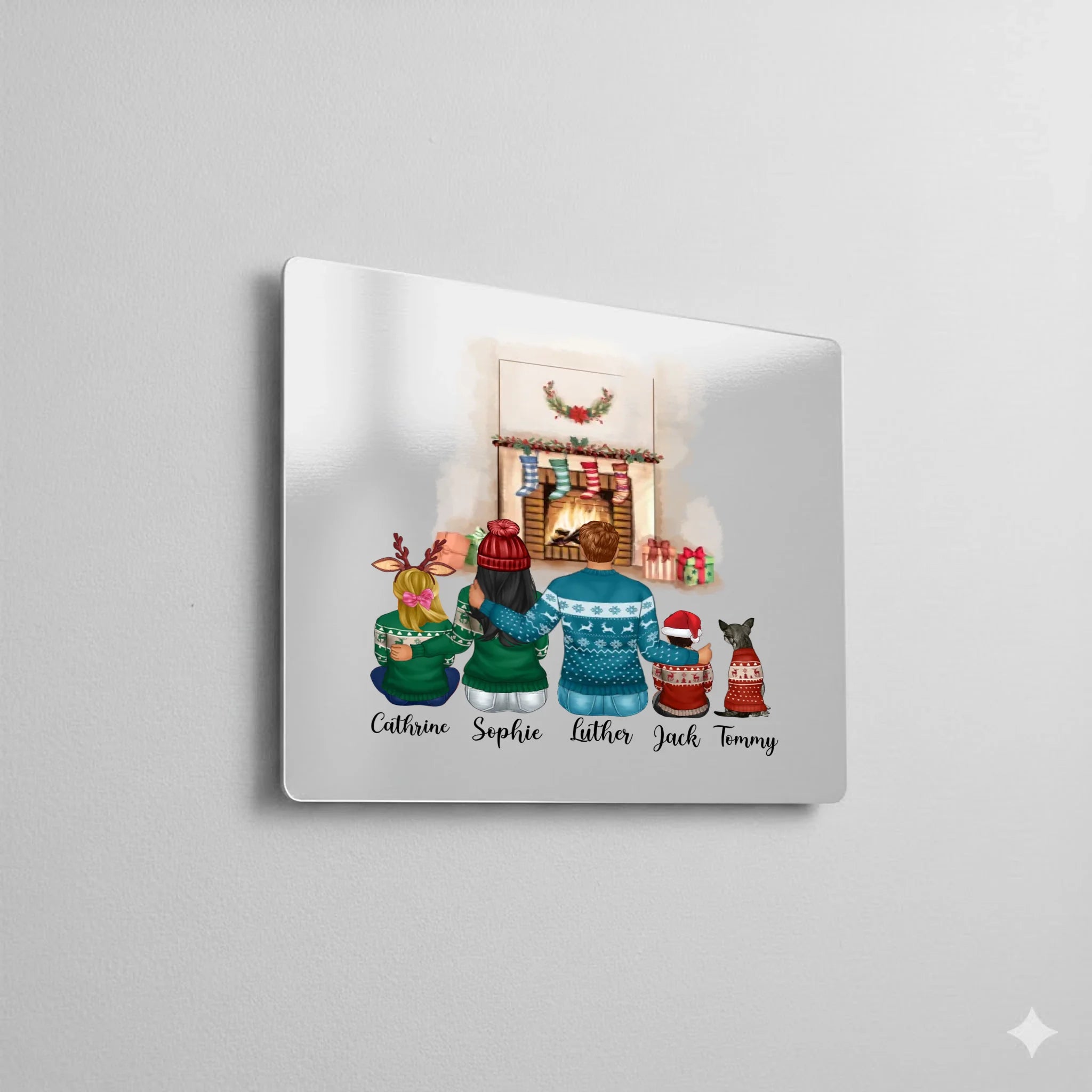 Gloss silver aluminium dye sublimation panel with reflective finish