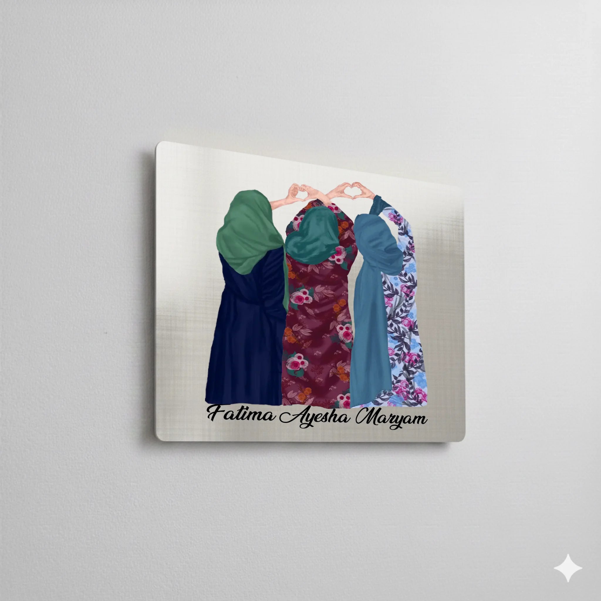 Brushed silver aluminium dye sublimation panel with satin metallic finish Brushed Silver