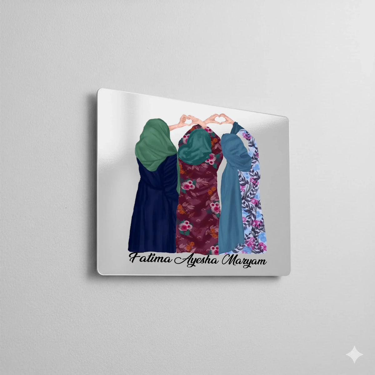 Gloss silver aluminium dye sublimation panel with reflective finish