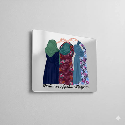 Gloss silver aluminium dye sublimation panel with reflective finish