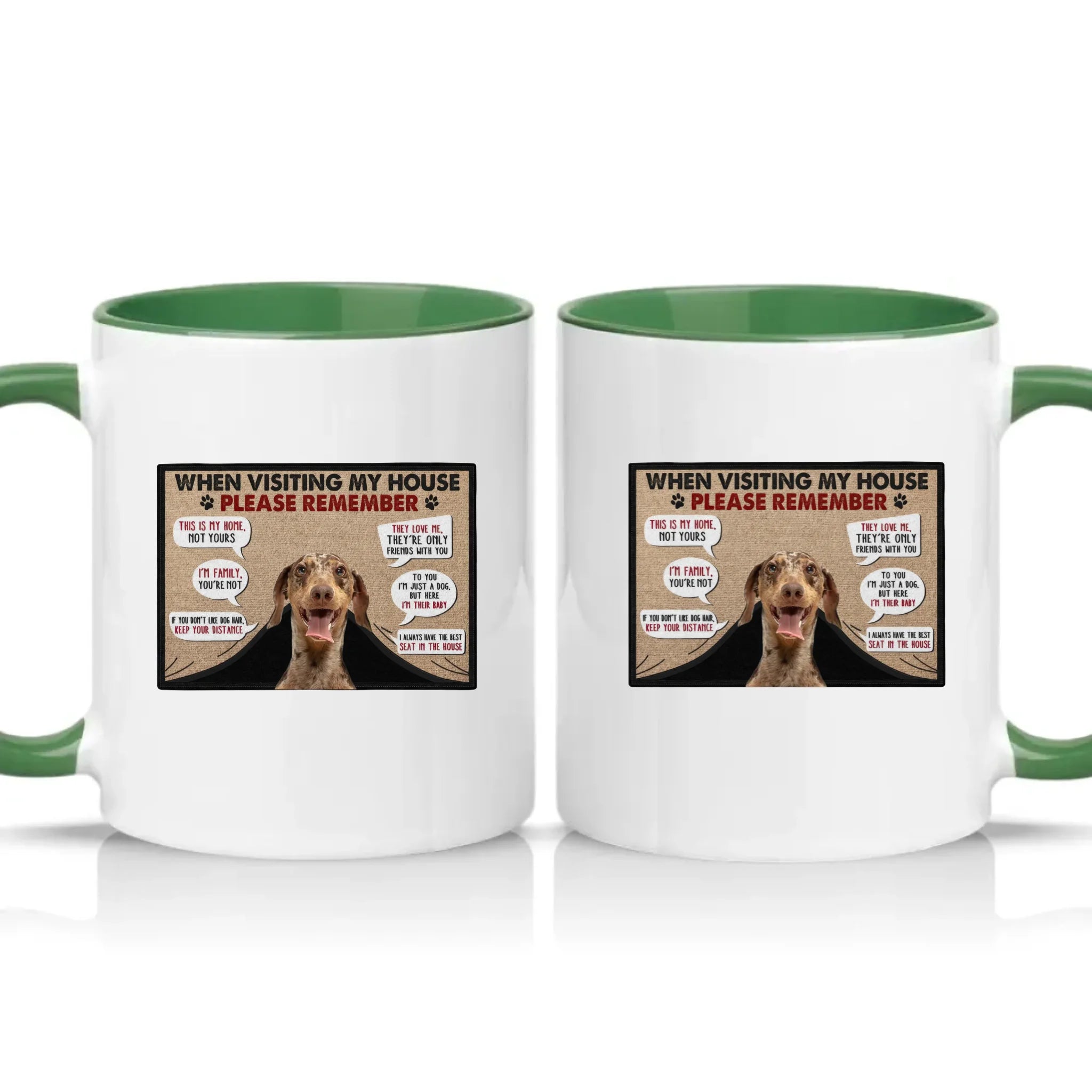 Two Tone 11oz Mug Racing Green