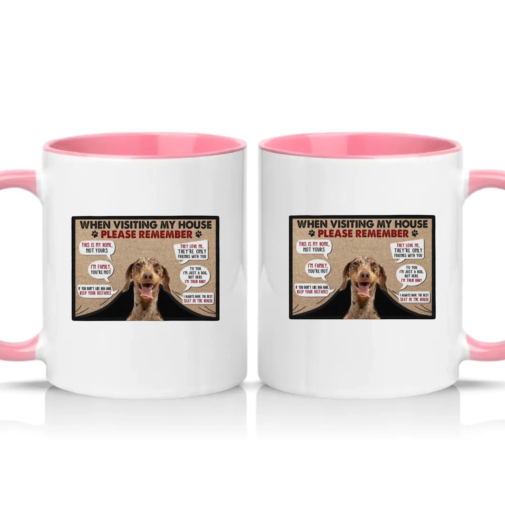 Two Tone 11oz Mug Pink