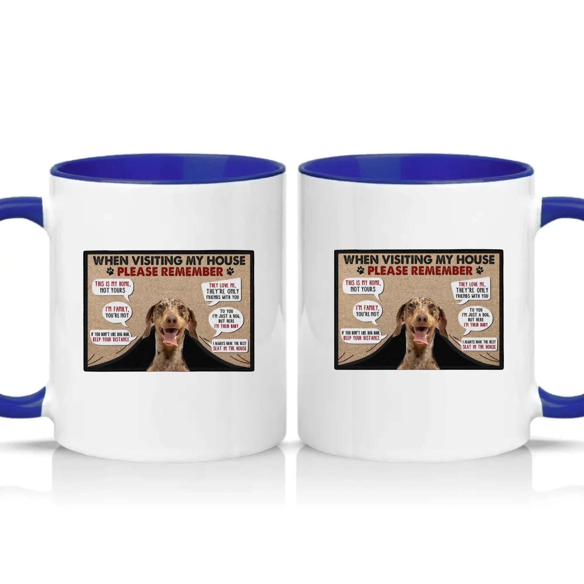 Two Tone 11oz Mug Dark Blue