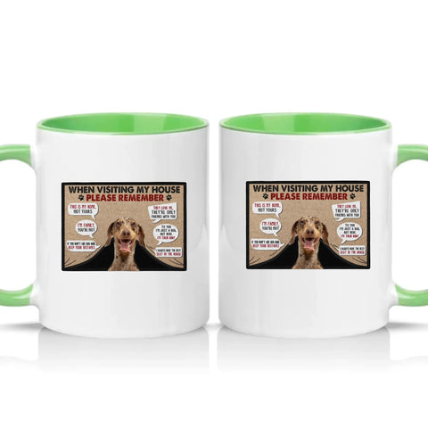 Two Tone 11oz Mug Green