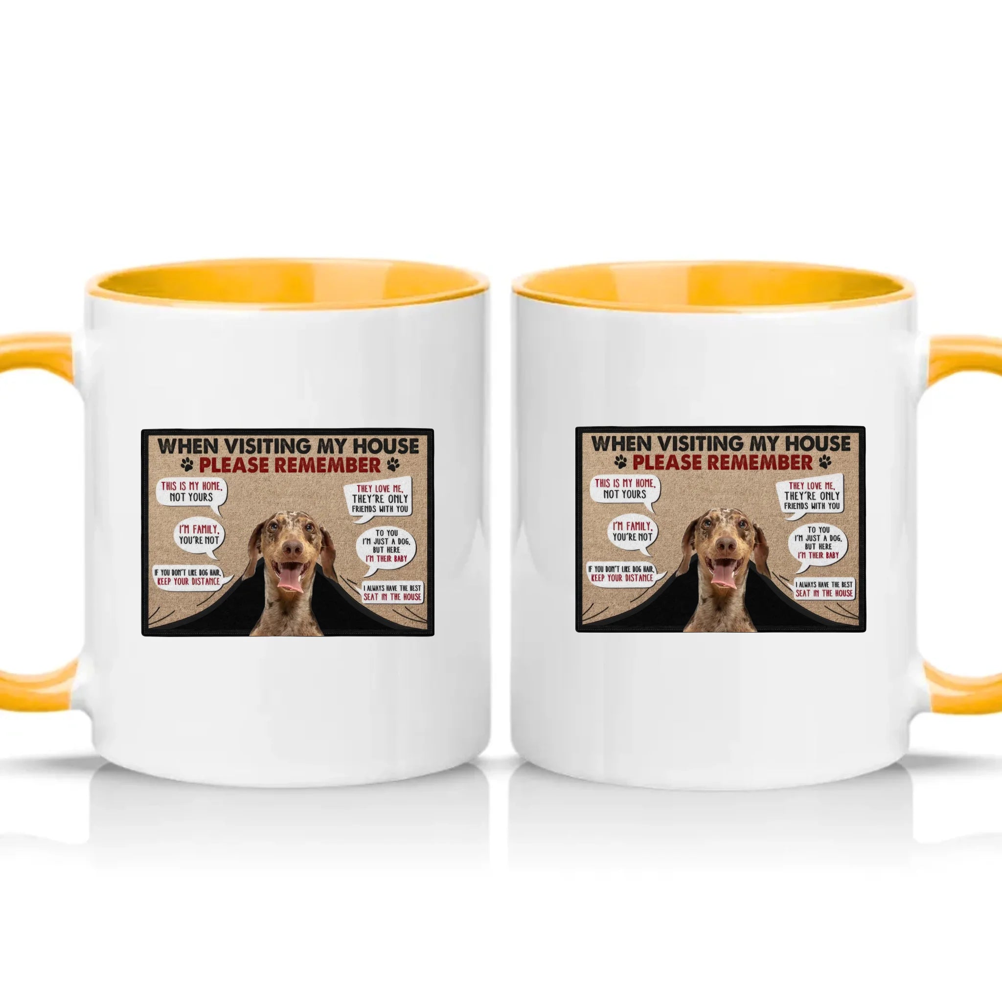 Two Tone 11oz Mug Golden Yellow