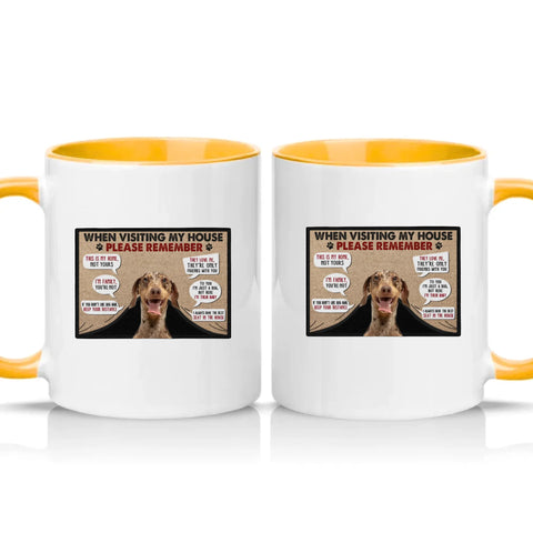 Two Tone 11oz Mug Golden Yellow