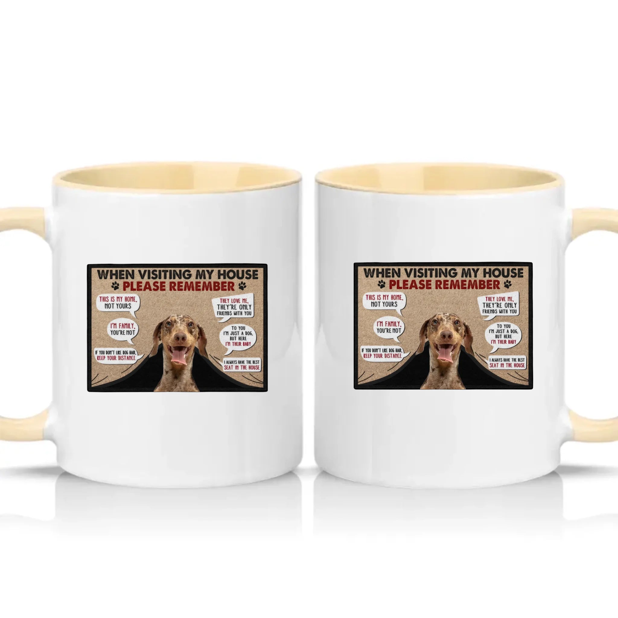 Two Tone 11oz Mug Cream