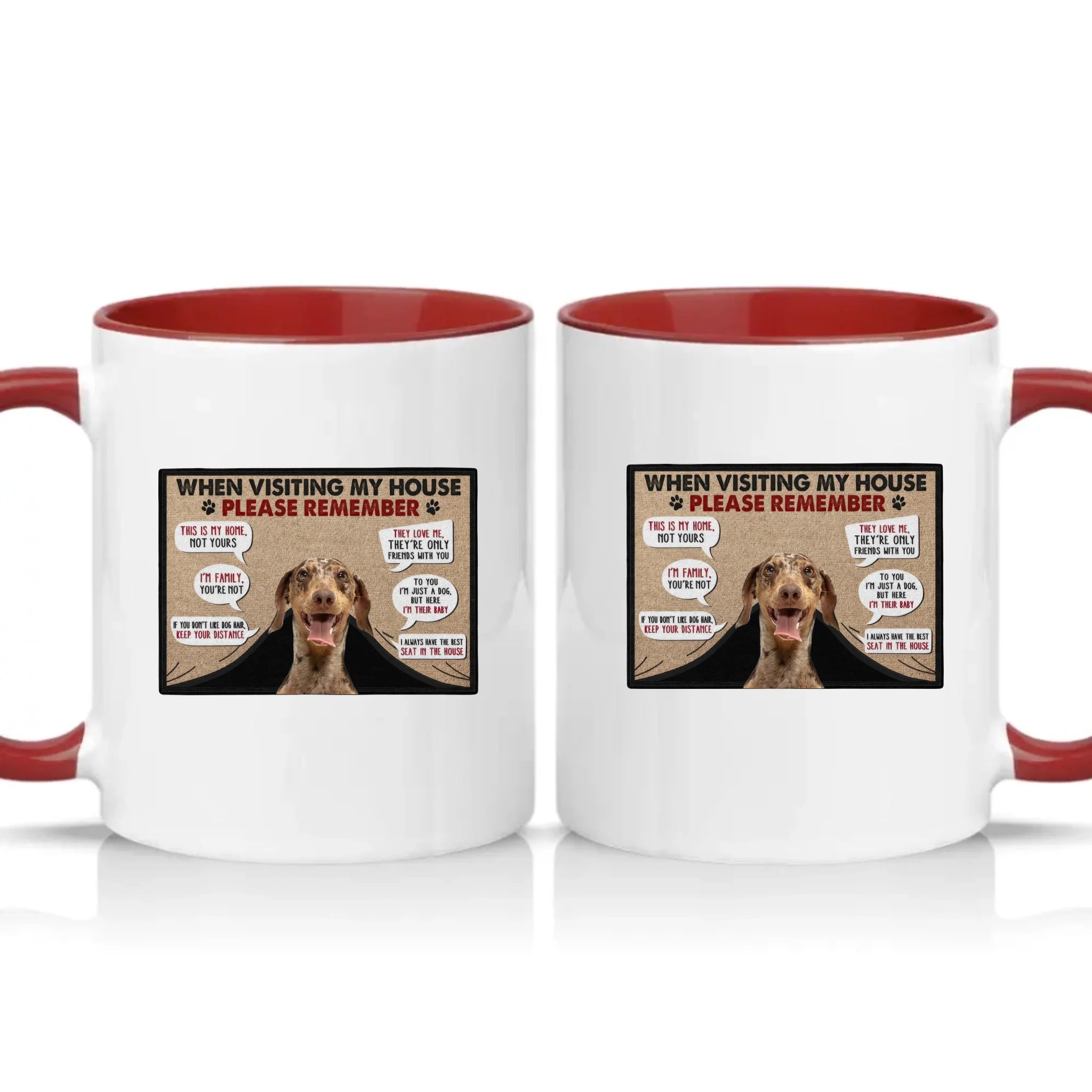 Two Tone 11oz Mug Burgundy