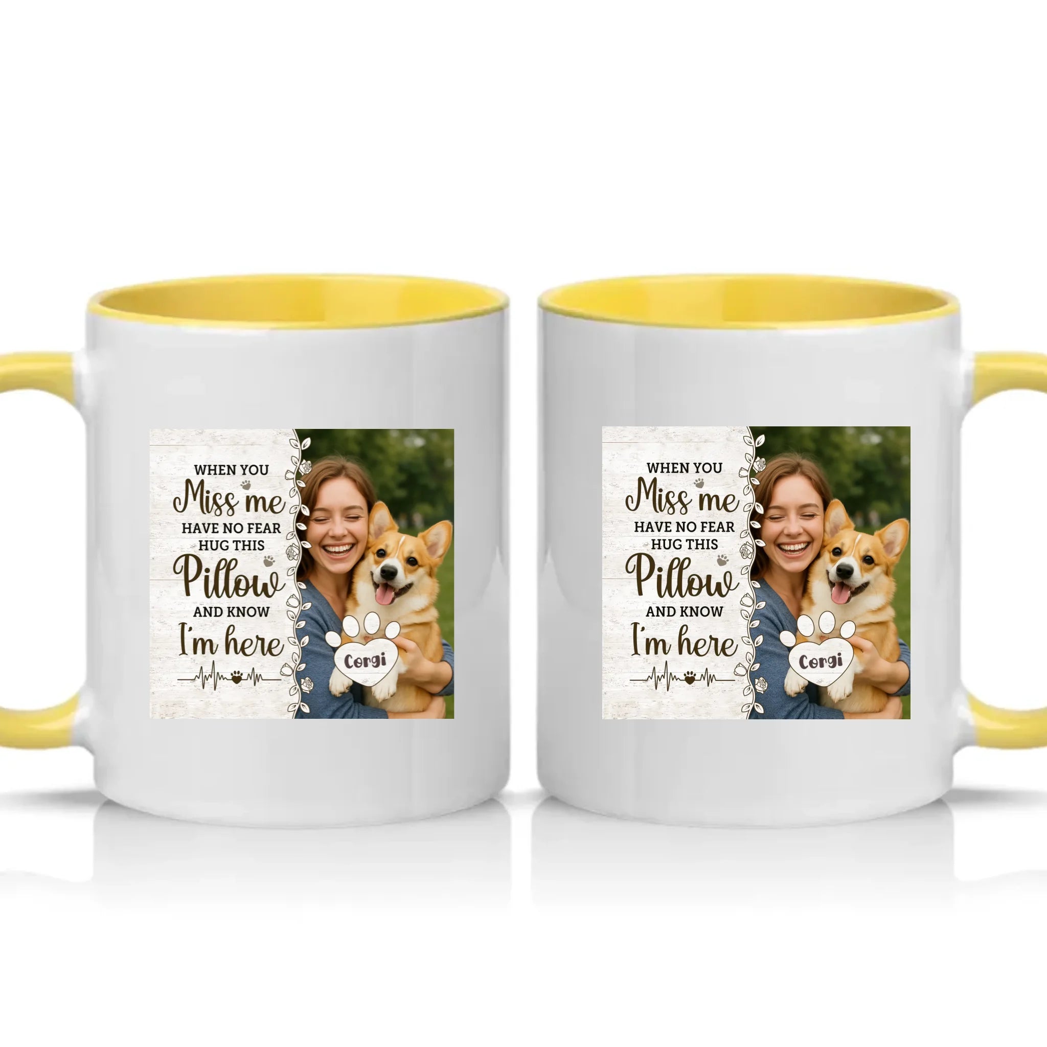 Two Tone 11oz Mug Yellow