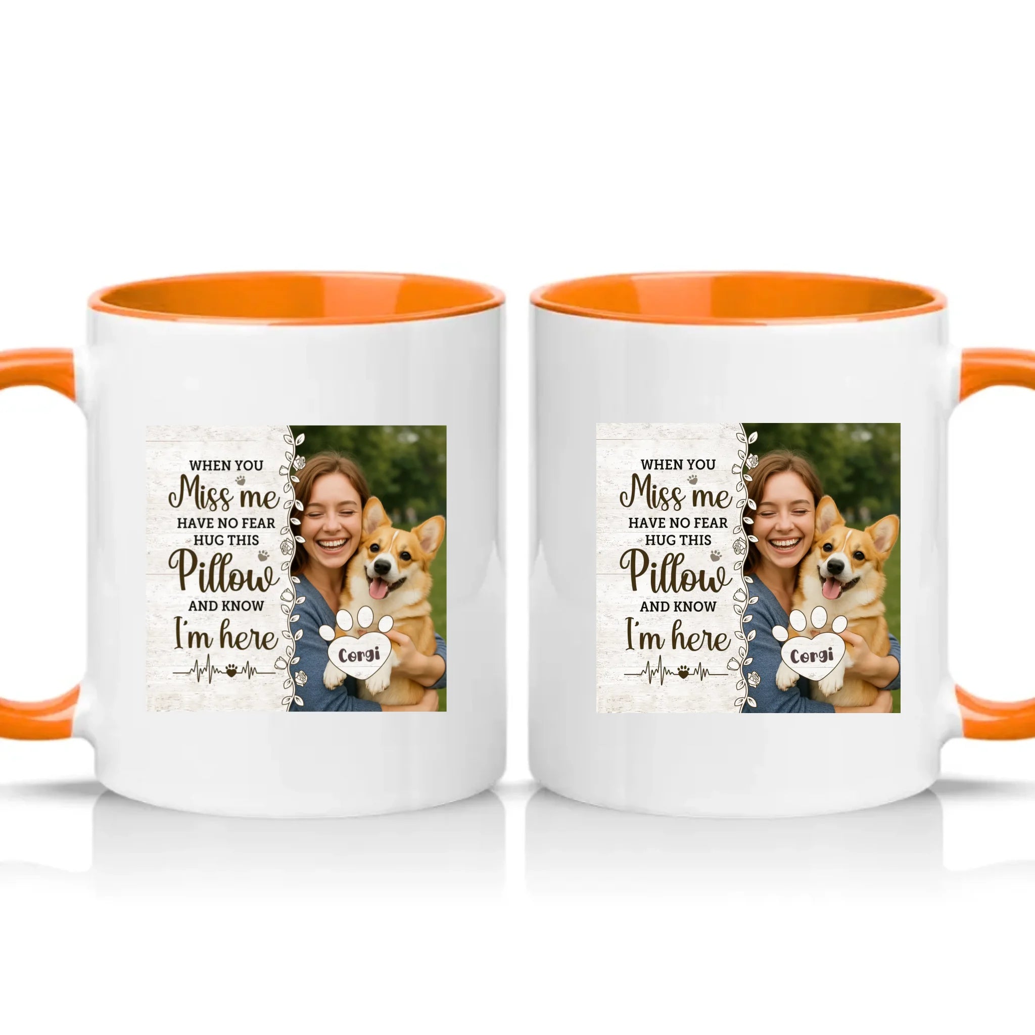 Two Tone 11oz Mug Orange