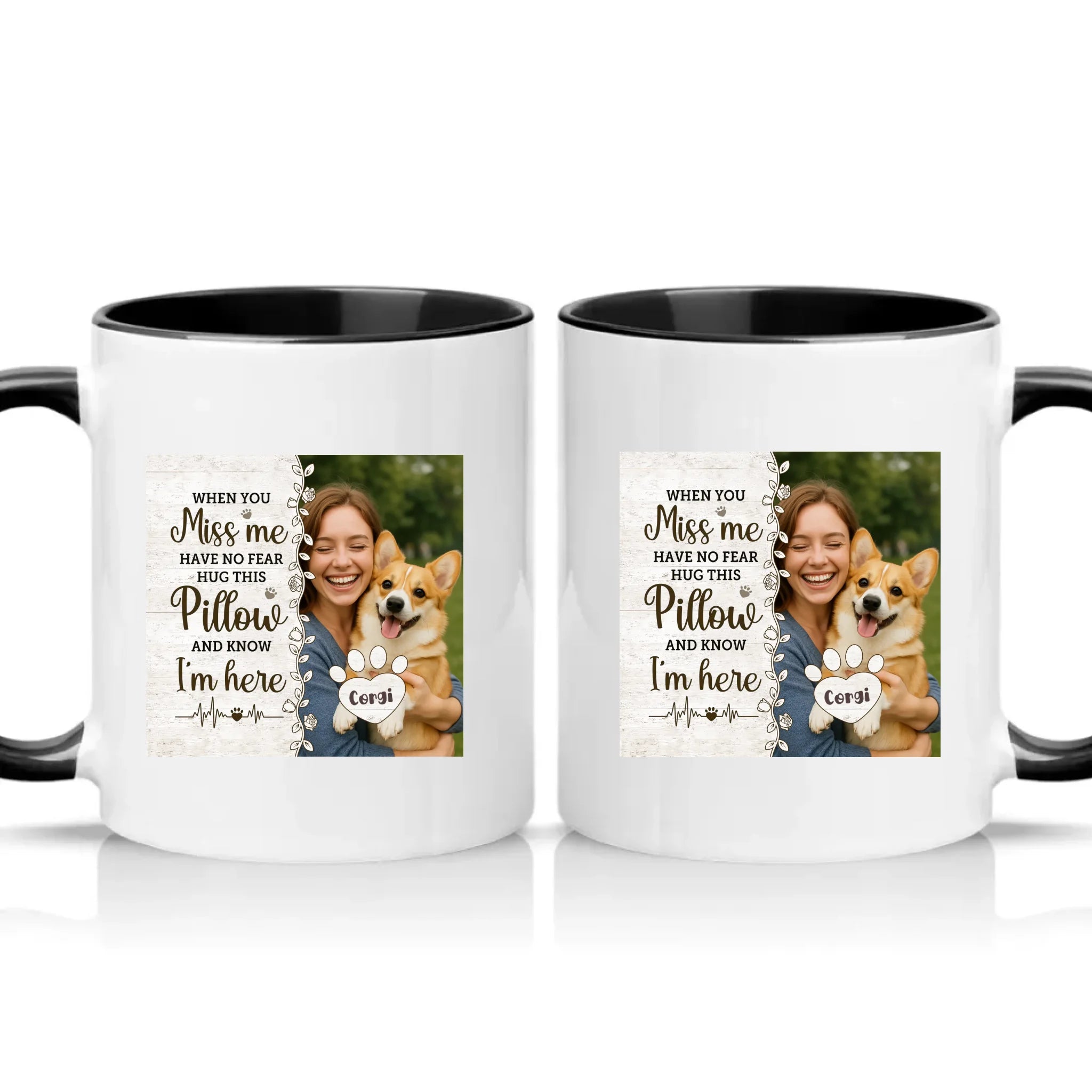Two Tone 11oz Mug Black