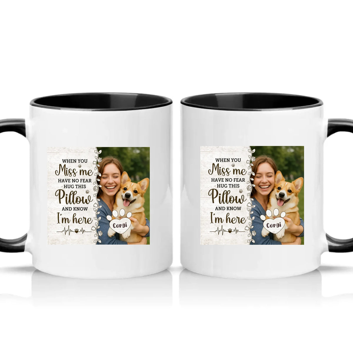 Two Tone 11oz Mug Black