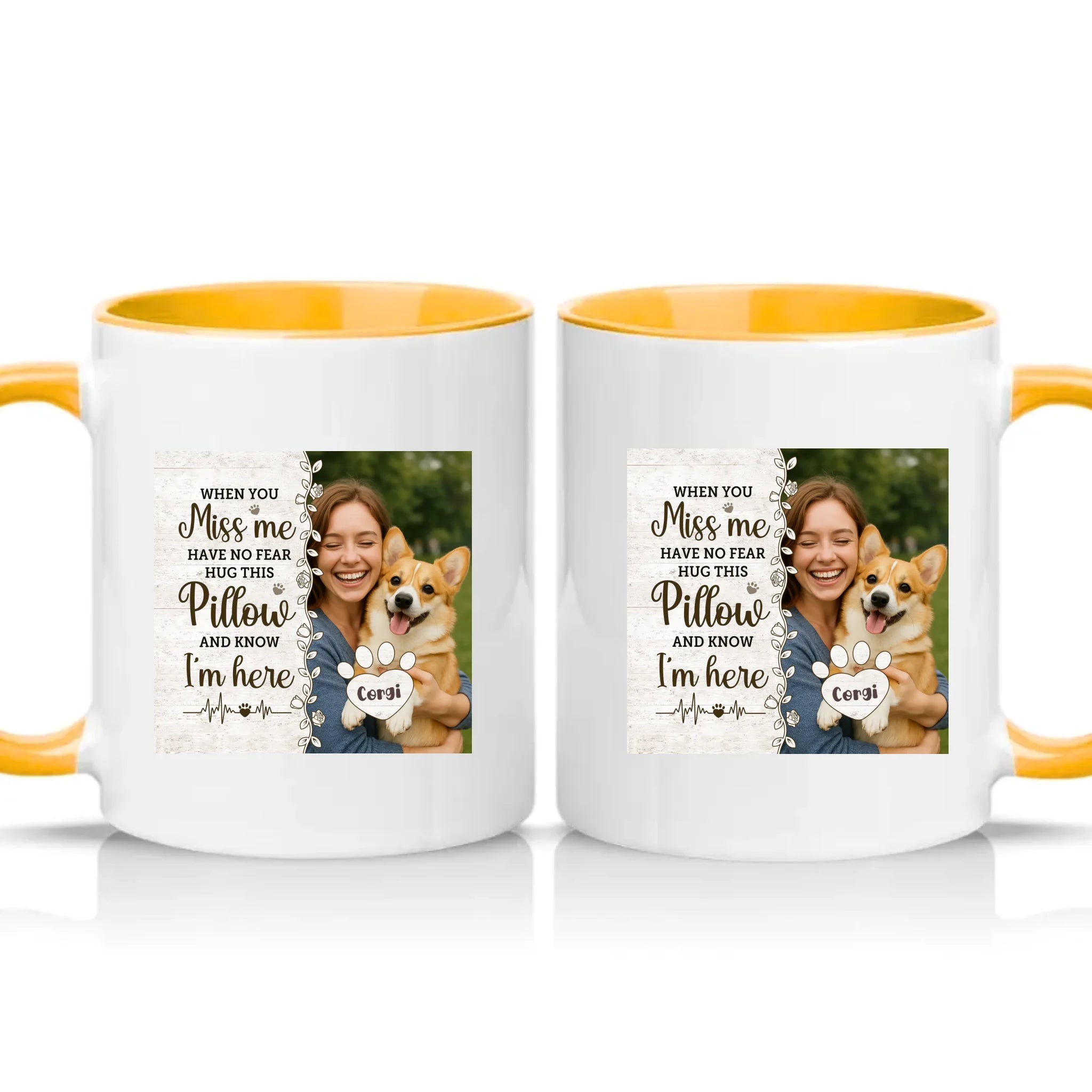 Two Tone 11oz Mug Golden Yellow