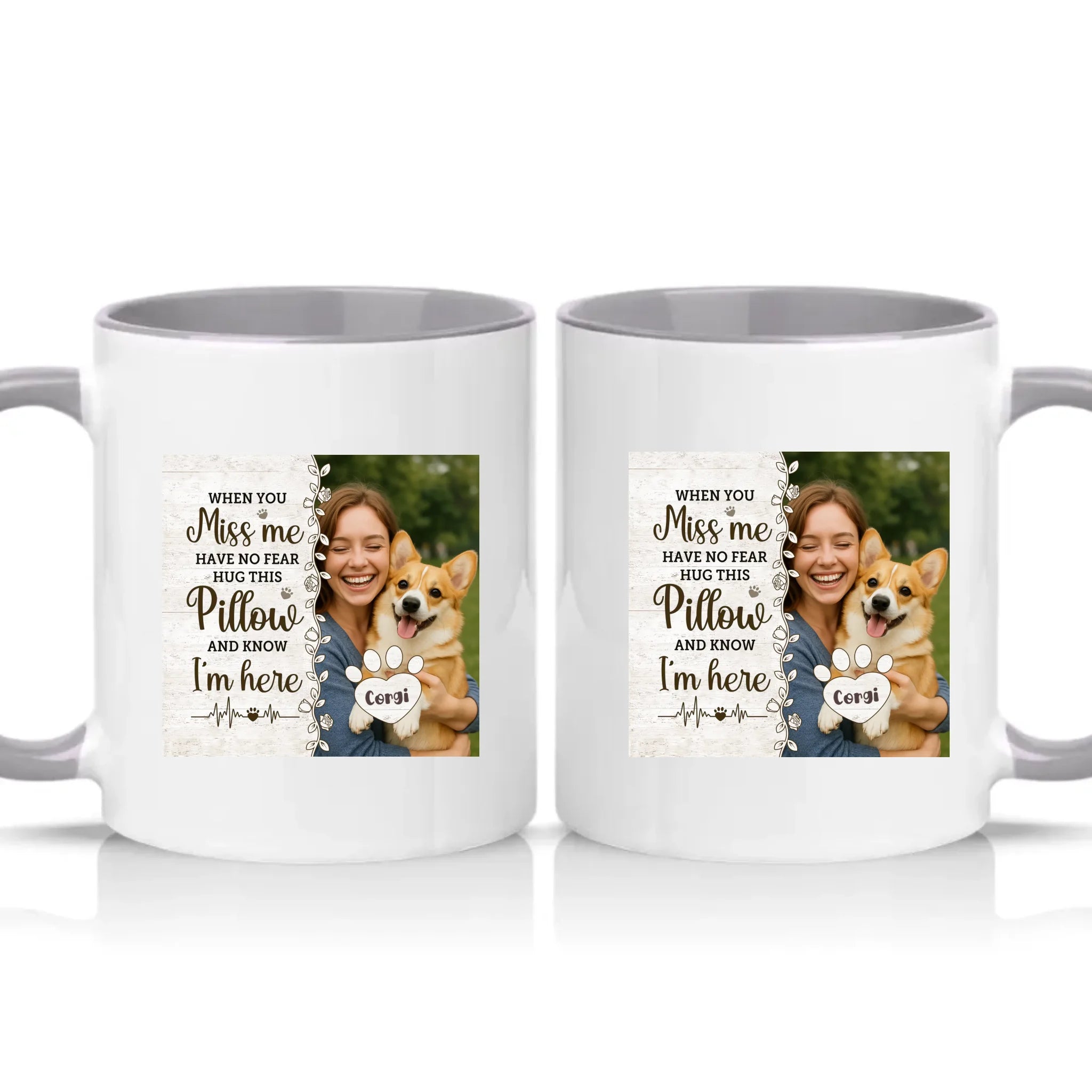 Two Tone 11oz Mug Grey
