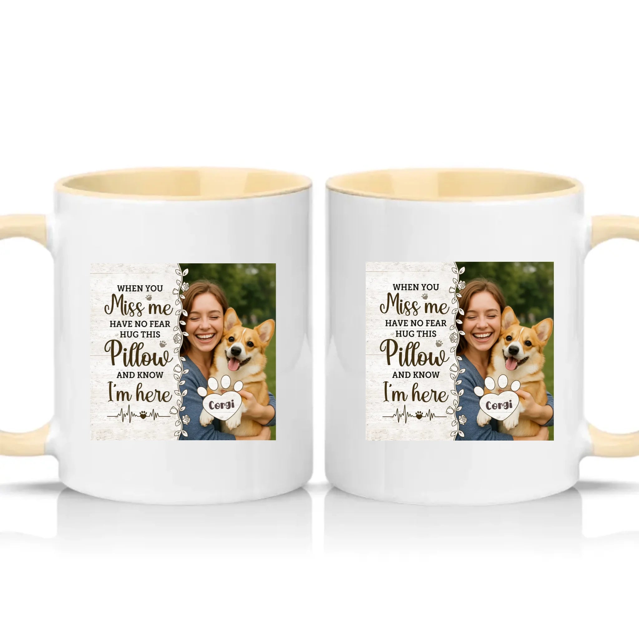 Two Tone 11oz Mug Cream