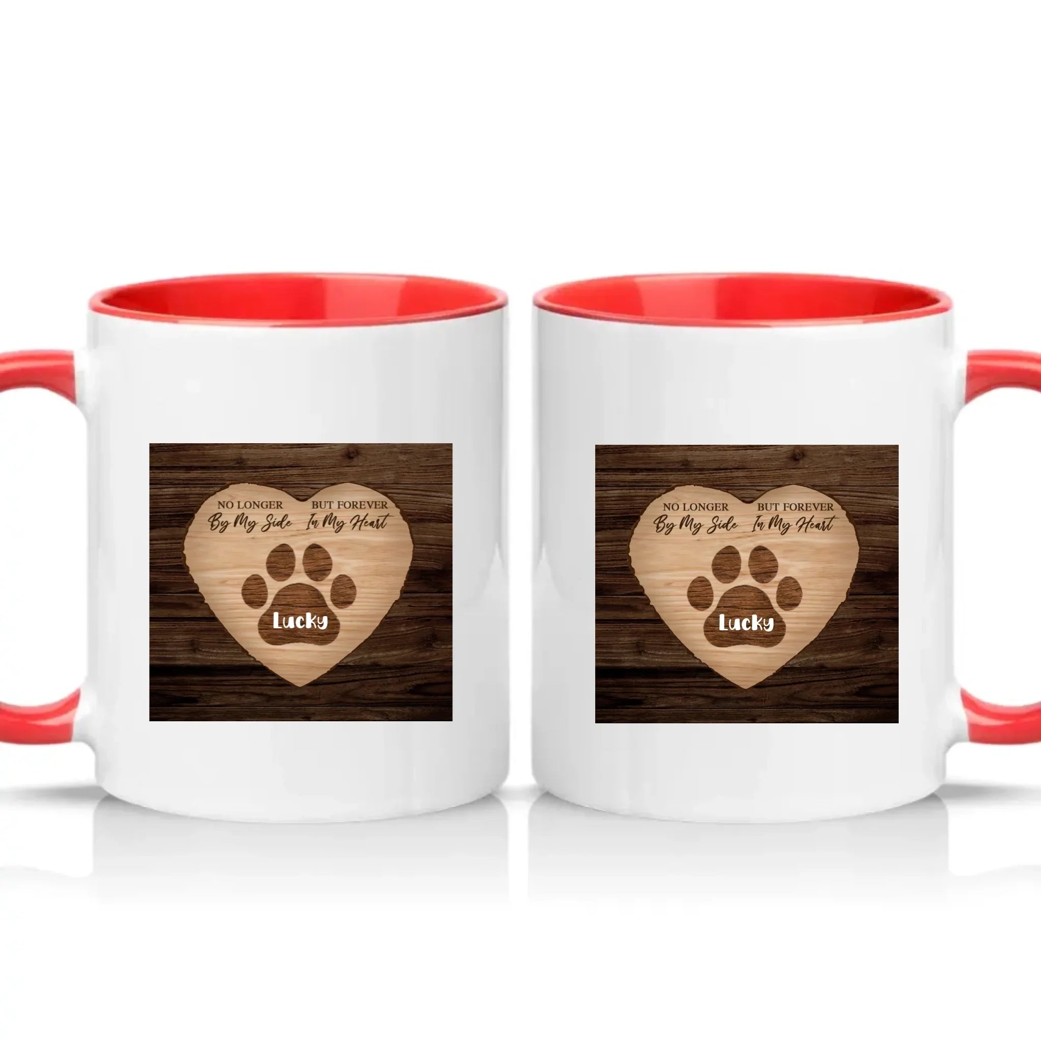 Personalised Pet Memorial Mug – Remembrance Gift – Red