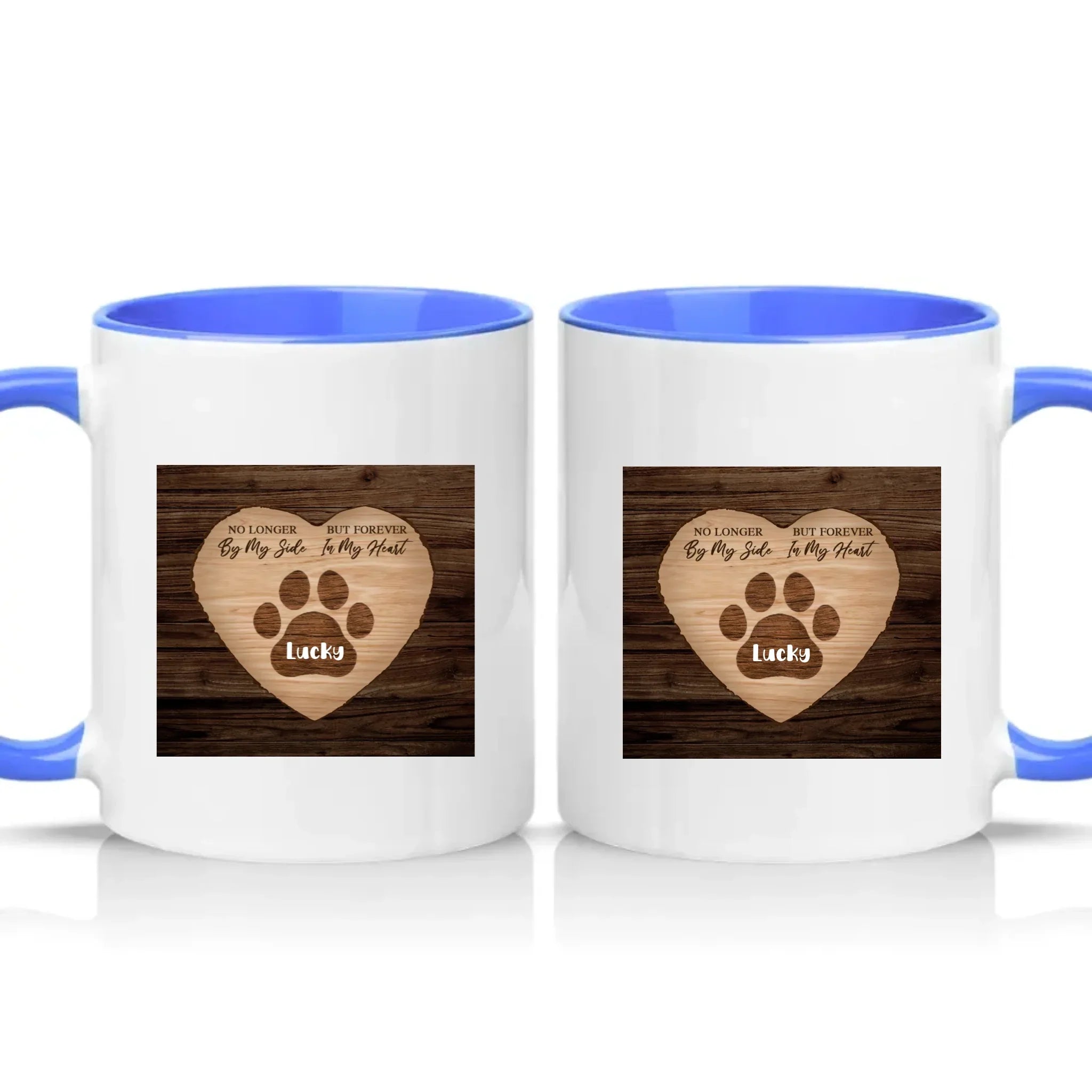 Personalised Pet Memorial Mug – Remembrance Gift – Medium Blue