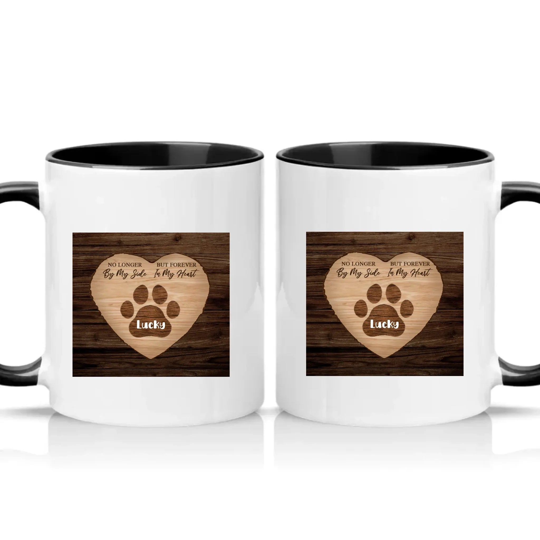 Personalised Pet Memorial Mug – Remembrance Gift – Black