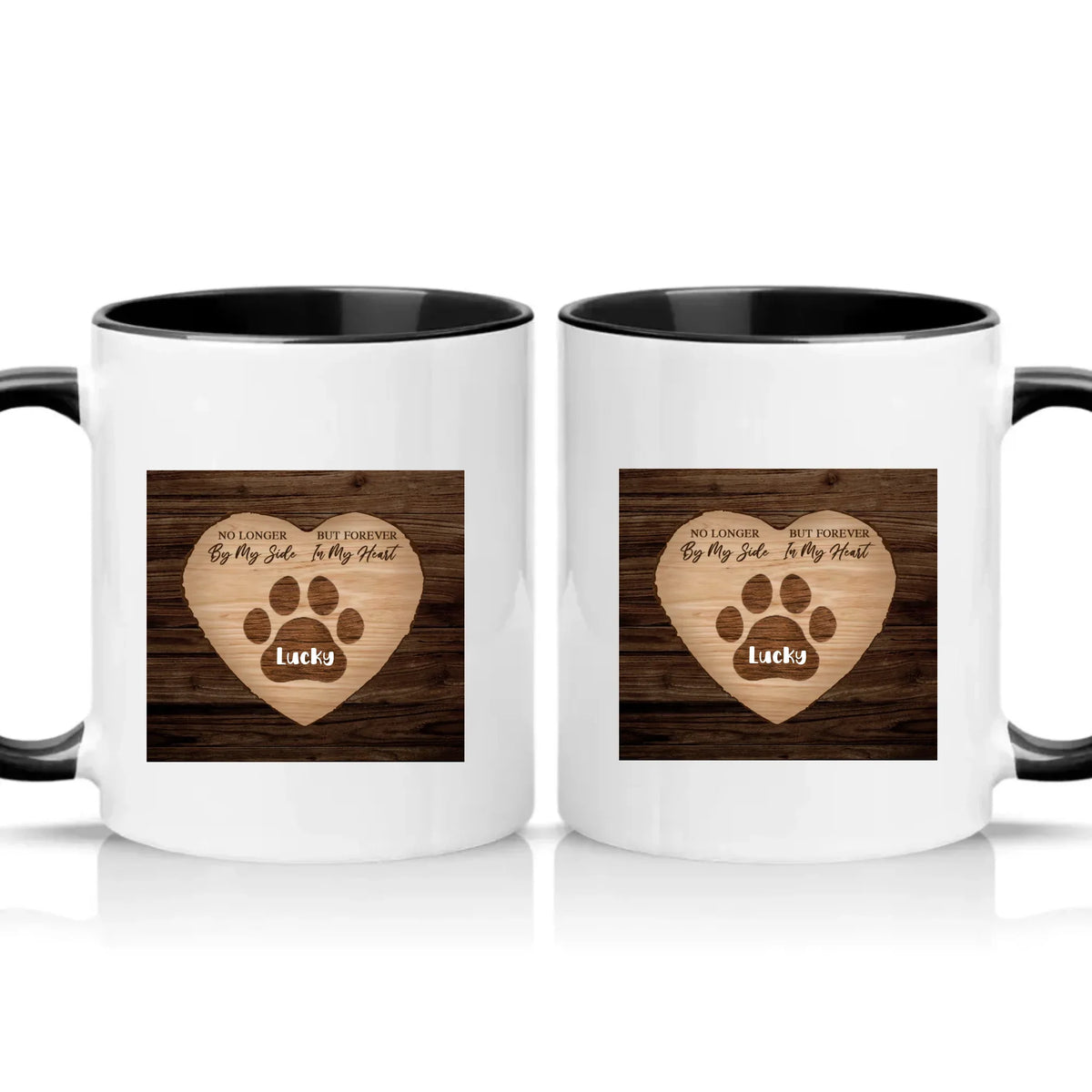 Personalised Pet Memorial Mug – Remembrance Gift – Black