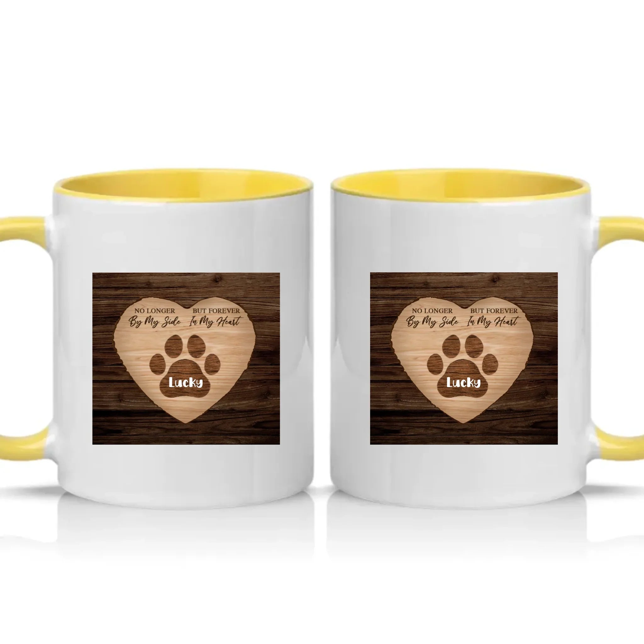 Personalised Pet Memorial Mug – Remembrance Gift – Yellow