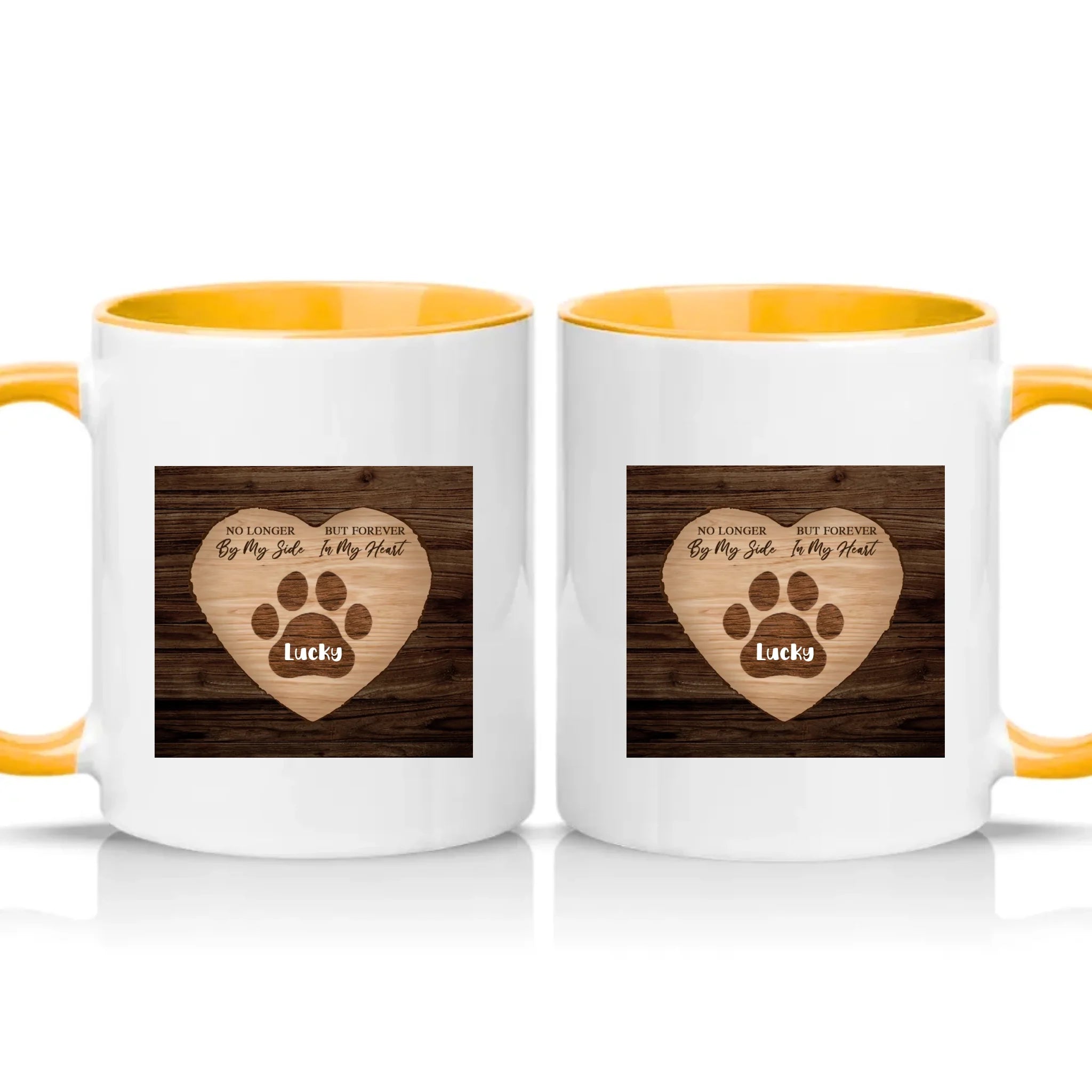 Two Tone 11oz Mug Golden Yellow