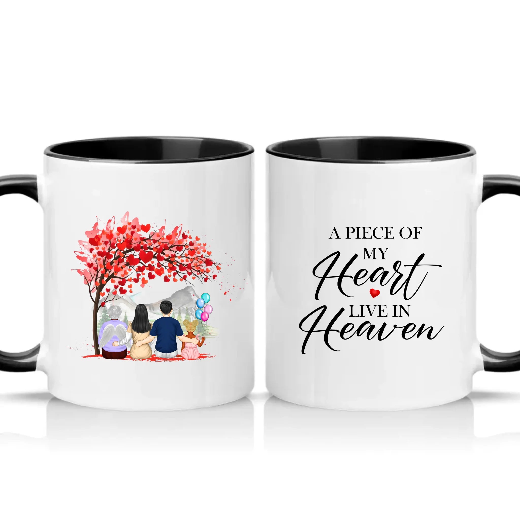 Two Tone 11oz Mug Black