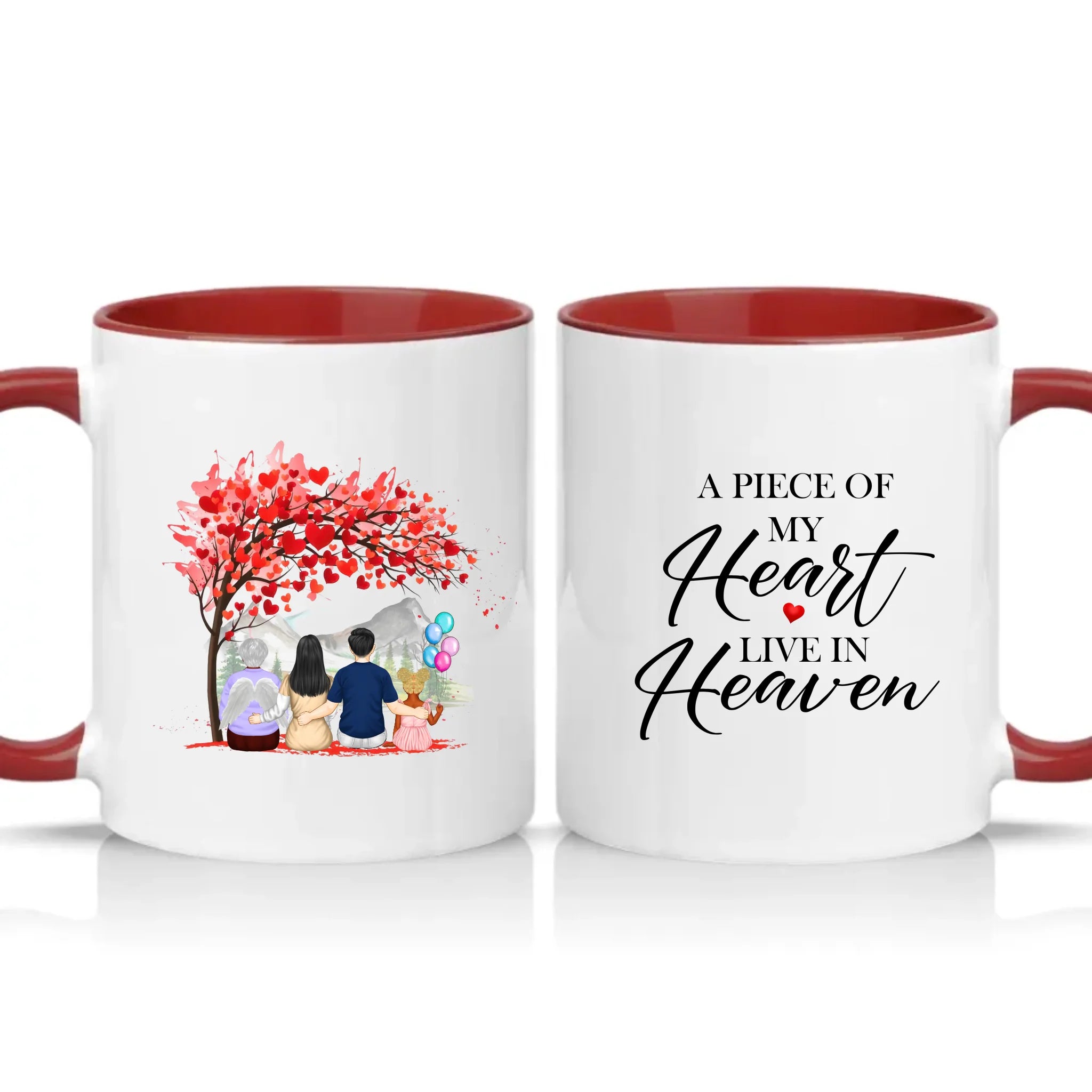 Two Tone 11oz Mug Burgundy