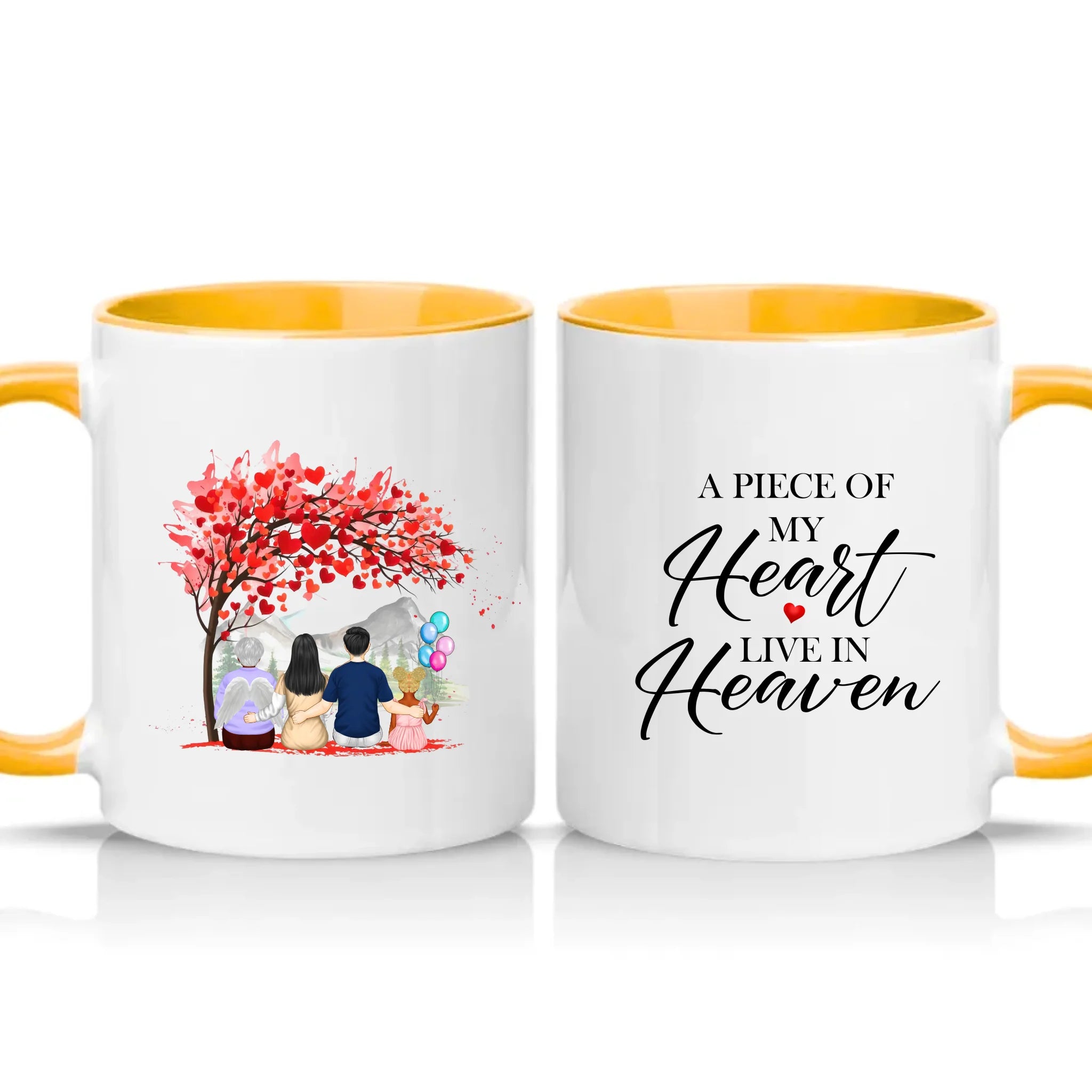 Two Tone 11oz Mug Golden Yellow