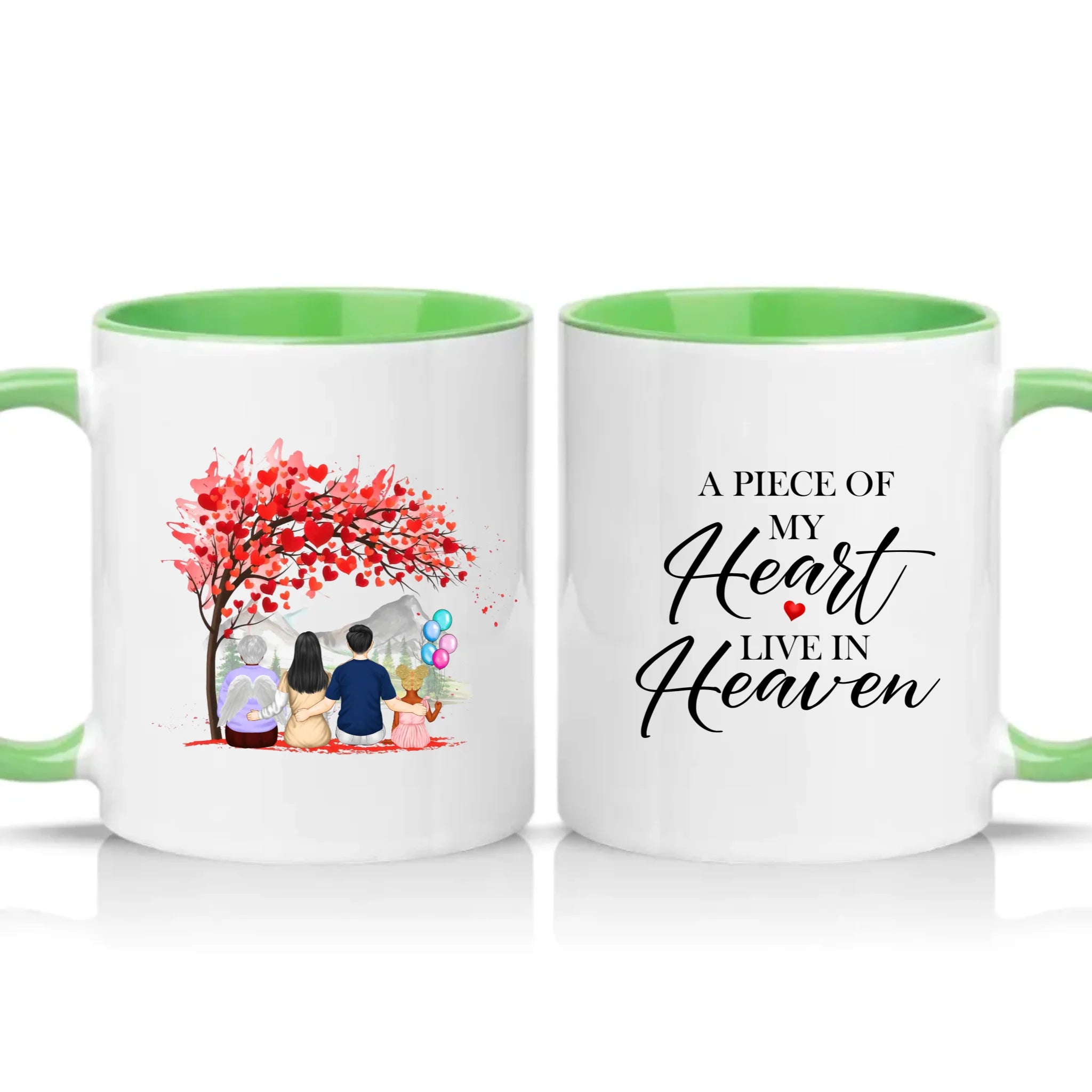 Two Tone 11oz Mug Green