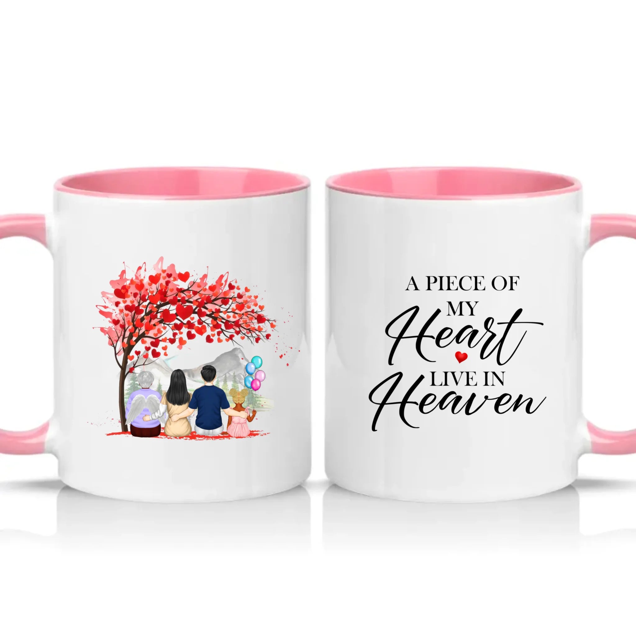 Two Tone 11oz Mug Pink