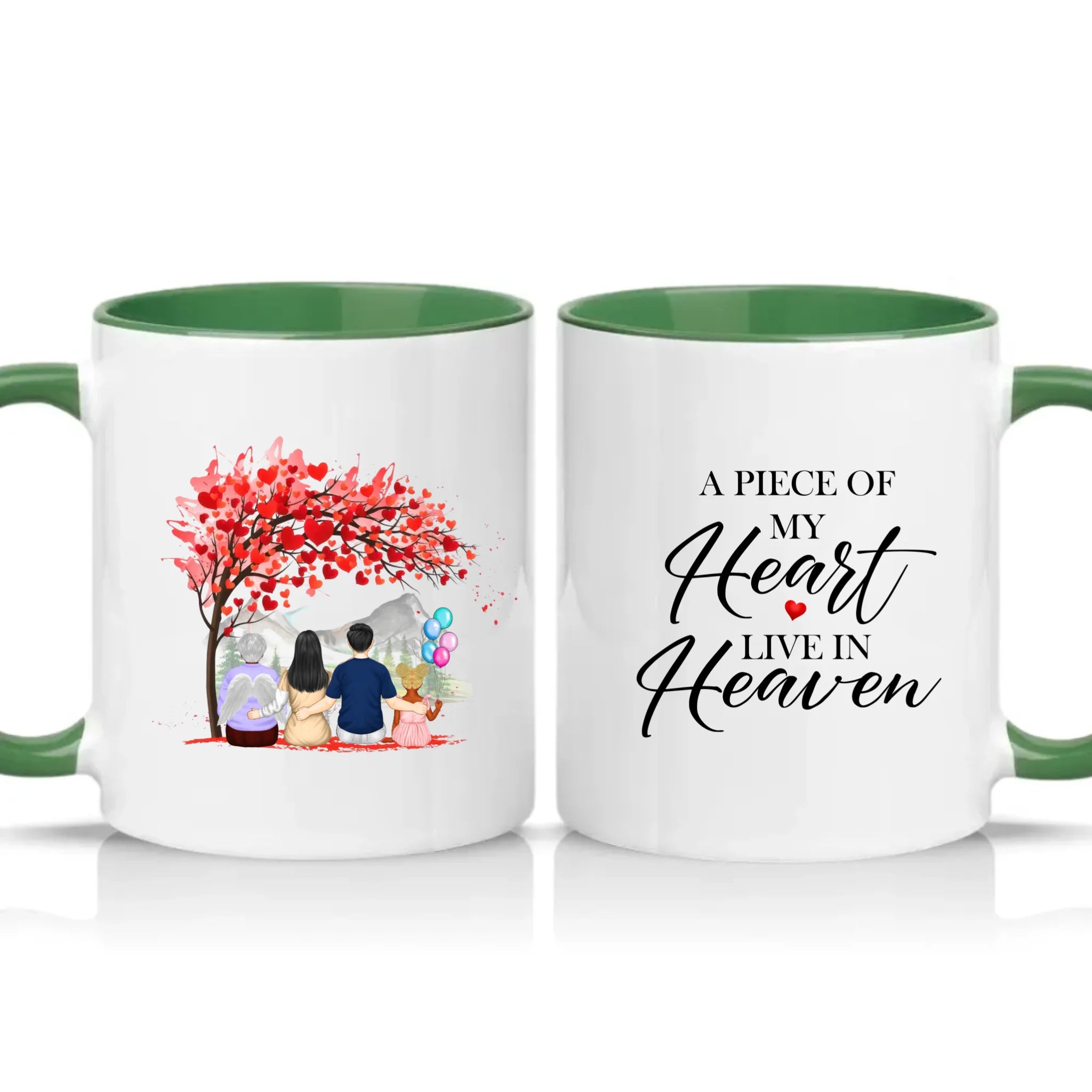 Two Tone 11oz Mug Racing Green