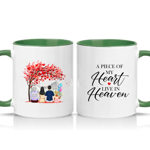 Two Tone 11oz Mug Racing Green