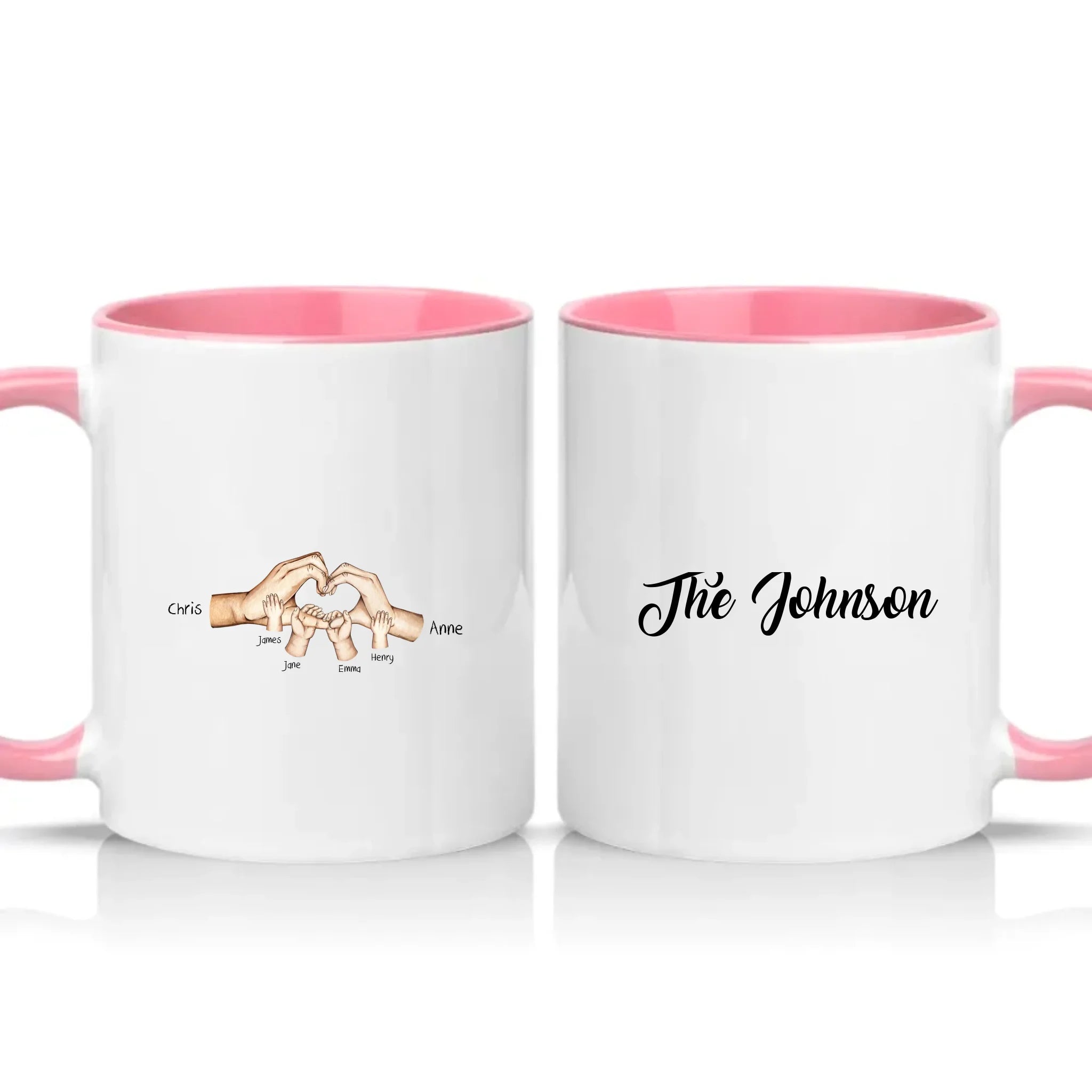 Two Tone 11oz Mug Pink