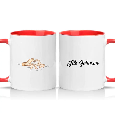 Two Tone 11oz Mug Red