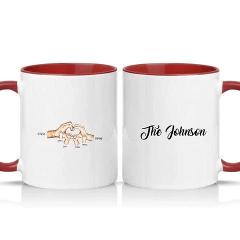 Two Tone 11oz Mug Burgundy