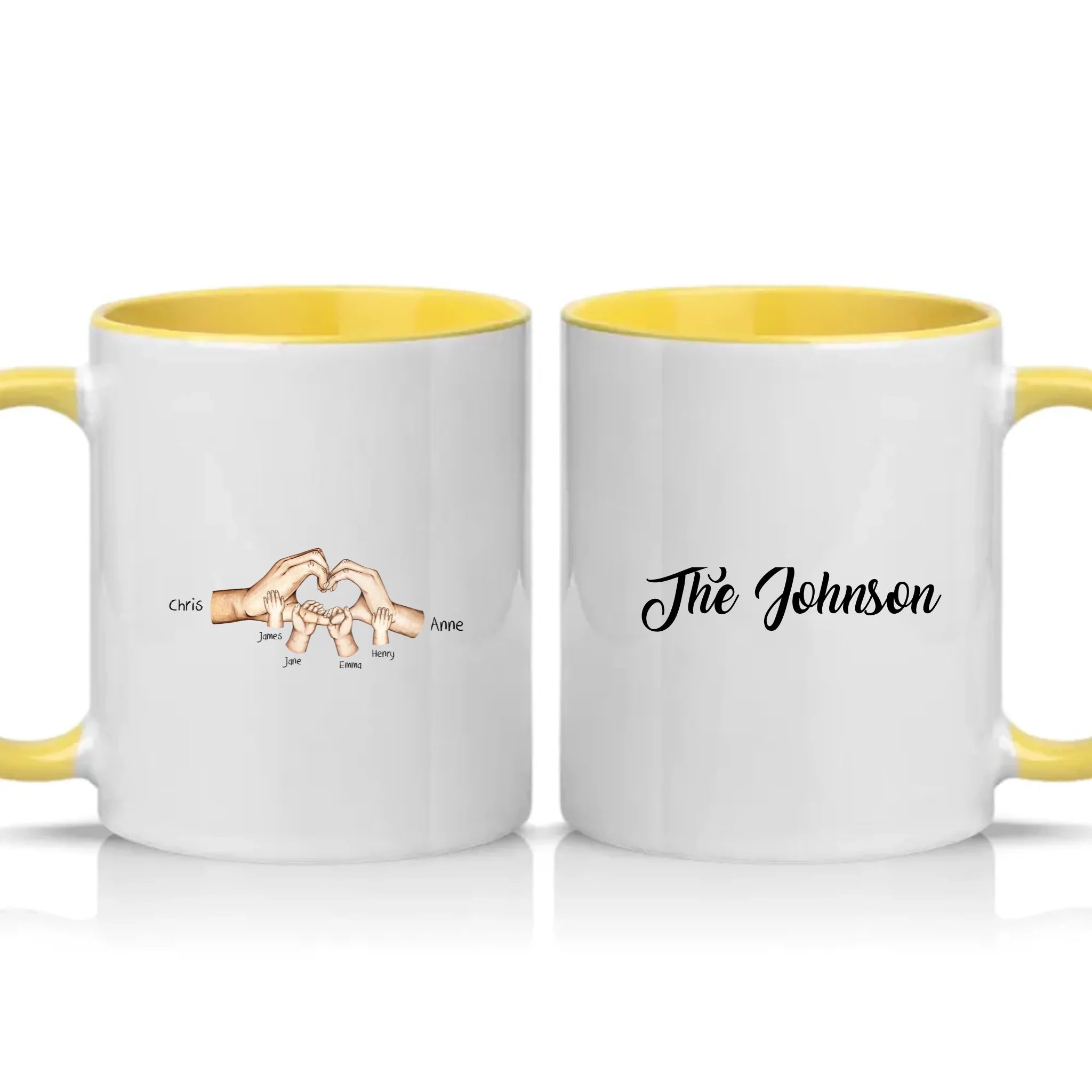 Two Tone 11oz Mug Yellow