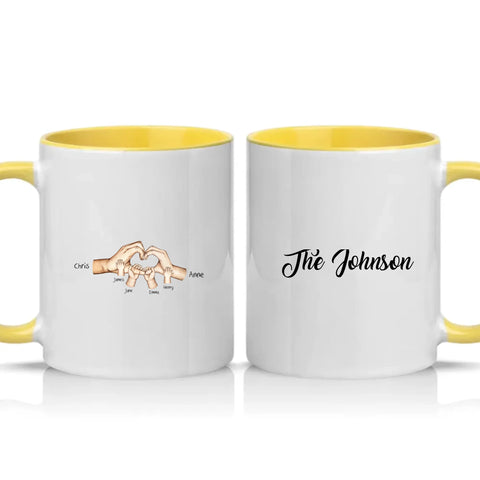 Two Tone 11oz Mug Yellow