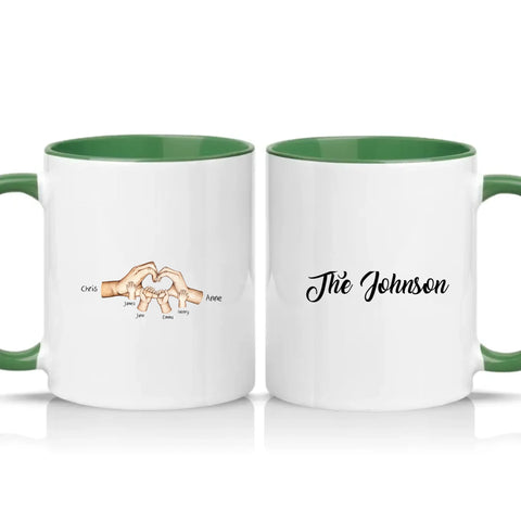 Two Tone 11oz Mug Racing Green