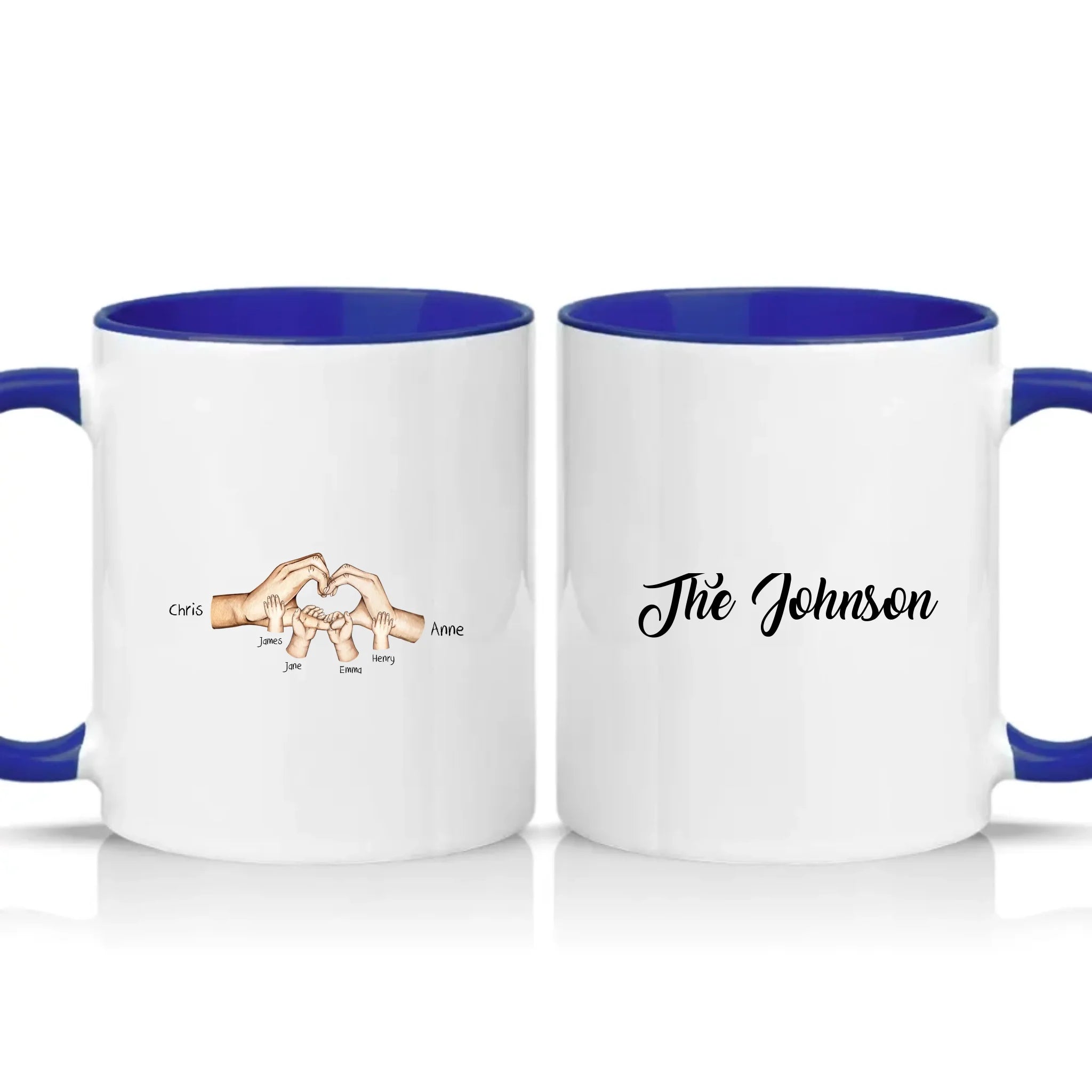 Two Tone 11oz Mug Dark Blue