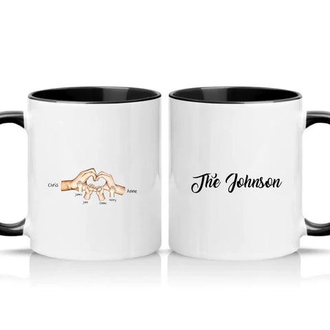 Two Tone 11oz Mug Black