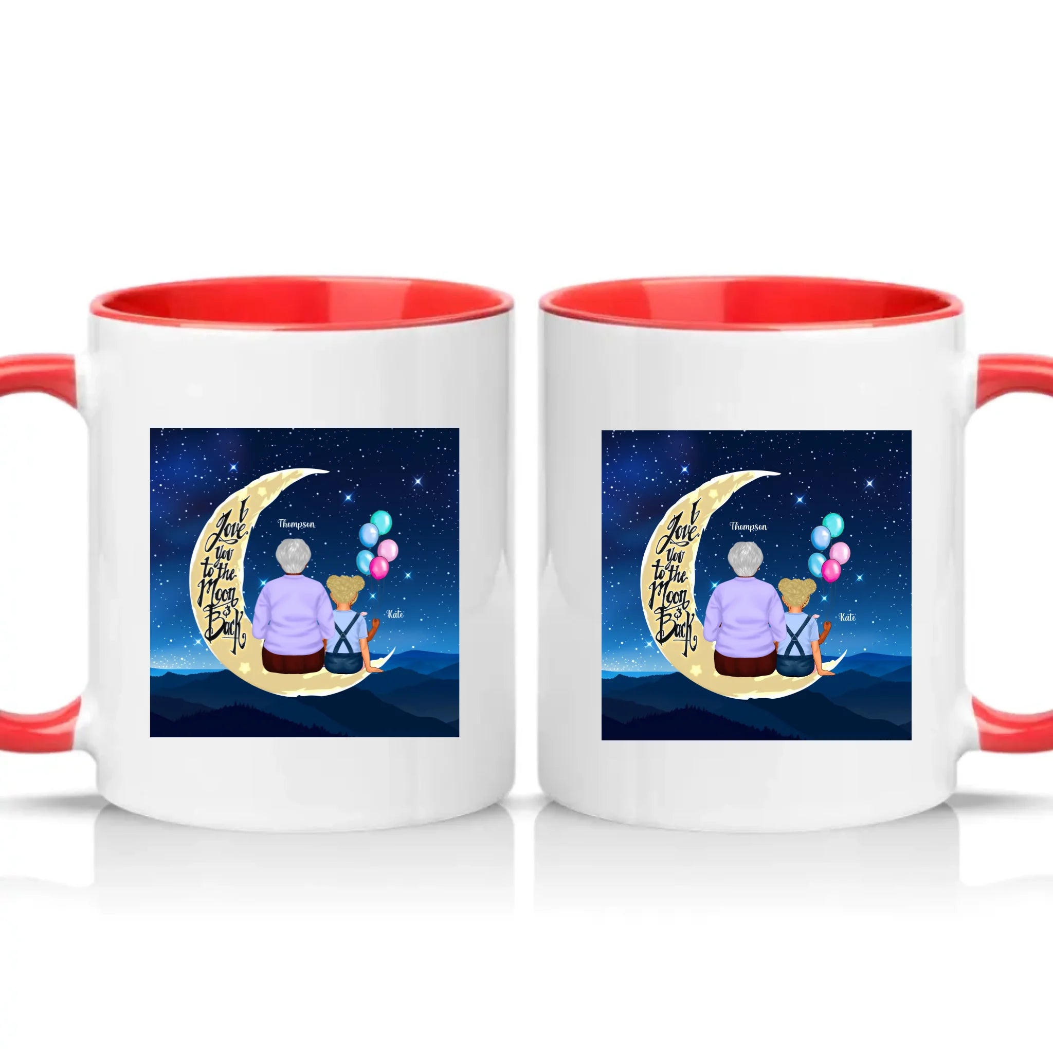 Two Tone 11oz Mug Red