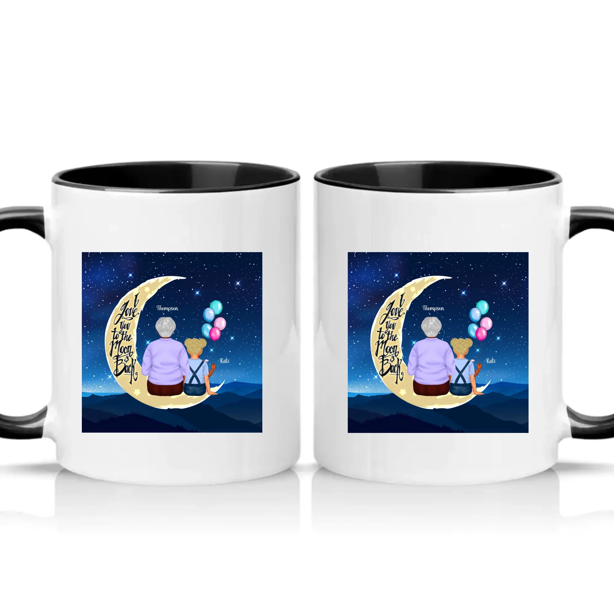Two Tone 11oz Mug Black