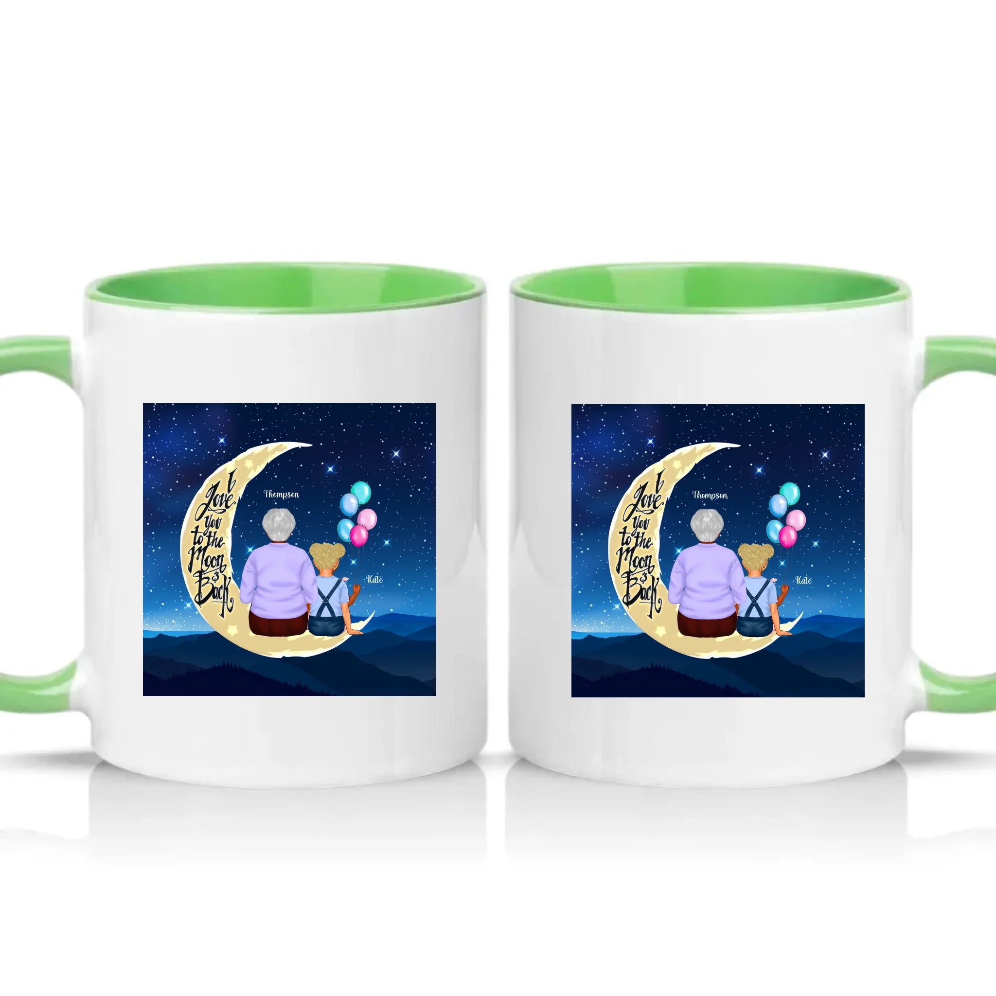 Two Tone 11oz Mug Green