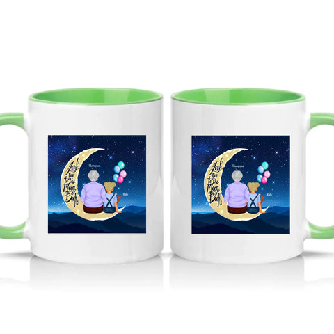 Two Tone 11oz Mug Green