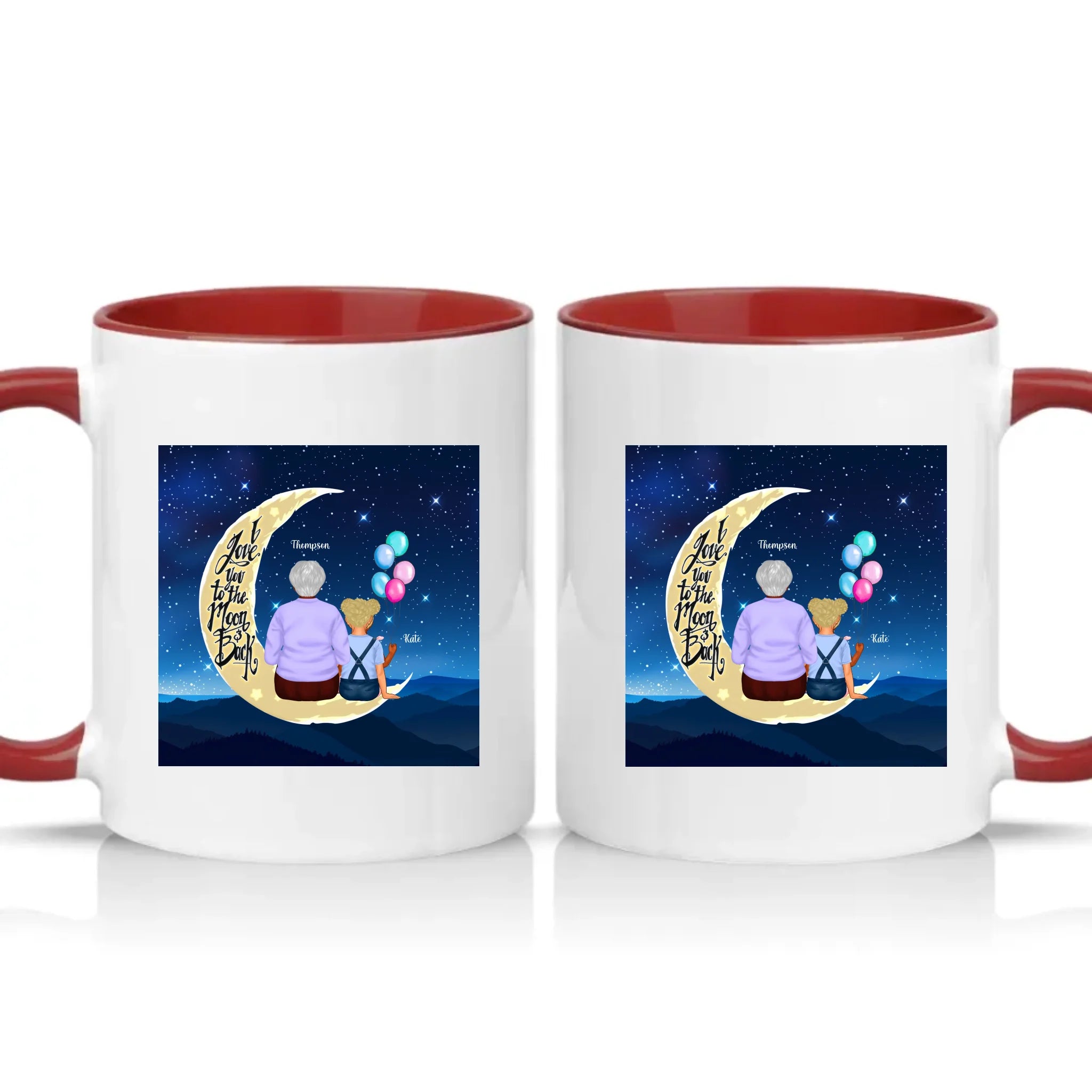 Two Tone 11oz Mug Burgundy